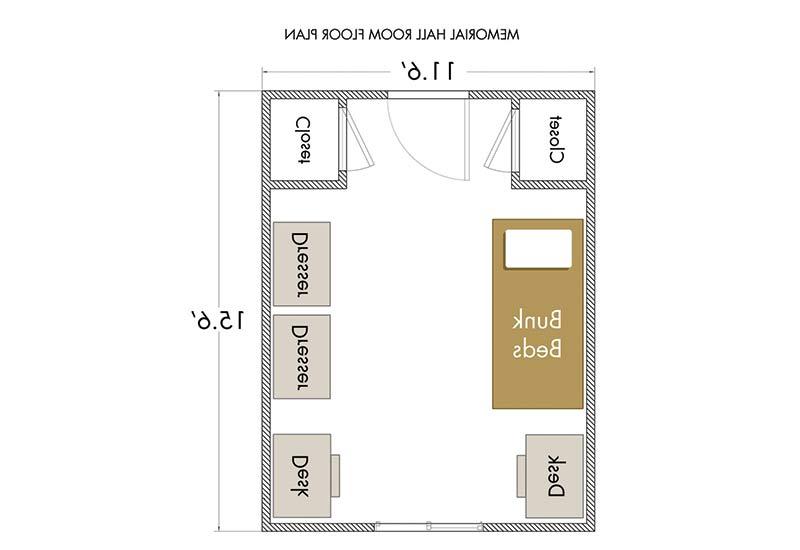 Memorial Hall room dimensions